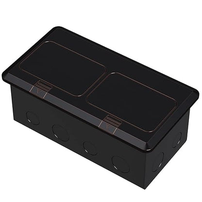 Dual Pop-Up Floor Box Electrical Kit (TR-20A, Oil Rubbed Bronze)…