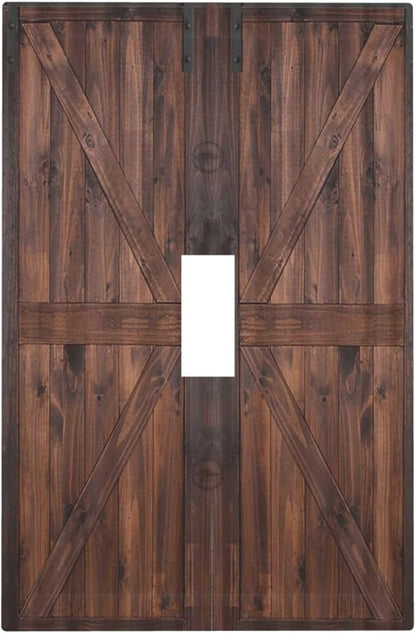 Decorative Light Switch Cover Plate Vintage Brown Farmhouse Barn Door 1 Gang Single Toggle Wall Plates for Electrical Outlets Outlet Covers Switch Plate Covers Faceplate for Bedroom Home Decor