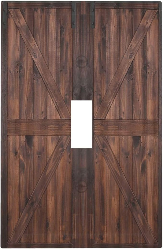 Decorative Light Switch Cover Plate Vintage Brown Farmhouse Barn Door 1 Gang Single Toggle Wall Plates for Electrical Outlets Outlet Covers Switch Plate Covers Faceplate for Bedroom Home Decor