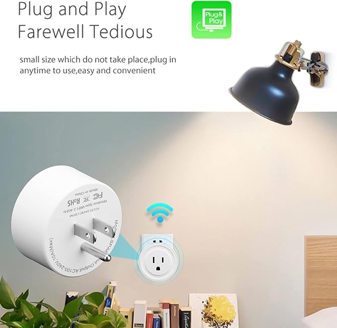 Remote Control Outlet AC100-240V Smart Plug Socket with Timer Function On Off Switch Plug 50/60HZ for Industry Household Appliances US Plug