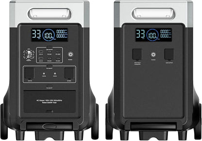 AFERIY 7680Wh Portable Power Station,P310 with 1 Extra Battery,120V 3600W Expandable Capacity LiFePO4 Battery Backup,Solar Generator for Home Use,Outdoor Camping,Power Outage,Camping,RV,Emergencies