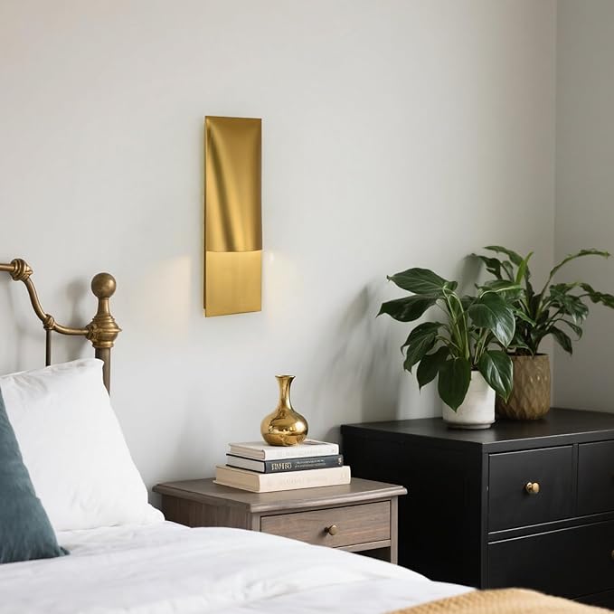 18" Wall Sconce Gold, Modern Decorative Wall Sconces, Suitable For Exterior Patio, Porch, Bedroom, Living Room, This Wall Light Can Withstand Harsh Weather Conditions Such As Rain And Snow Outdoors