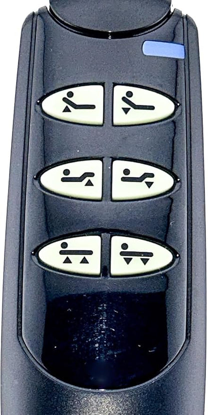 6 Button 7-Pin Hand Control Pendant for The Drive Medical Ultra Light Delta Bed (15033 & 15235) - Replacement Remote Compatible with Listed Model Hospital Beds Only, Drive PN 15033HC-G