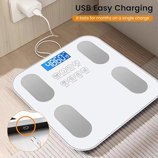 Scale for Body Weight and Fat Percentage,Digital Accurate Bathroom Smart Scale with Large Display,Eligible 13 Body Composition Analyzer Sync App