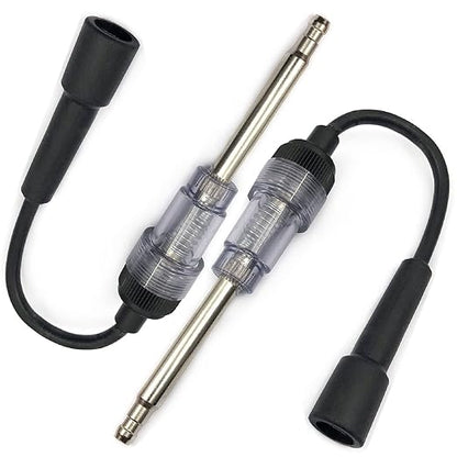 FainWan 2PCS Inline Spark Plug Tester - Straight Boot Ignition Test for Small Engine, Car, Chainsaw, Armature Diagnostic Detector