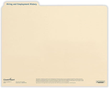 ComplyRight Hiring/Employment Folder | 11.75” x 9.5” | HR and Employee Management | 25-Pack