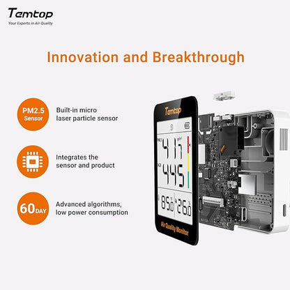 Temtop Air Quality & CO2 Monitoring Combo - Achieving Optimal Home Wellness with Precision Insights