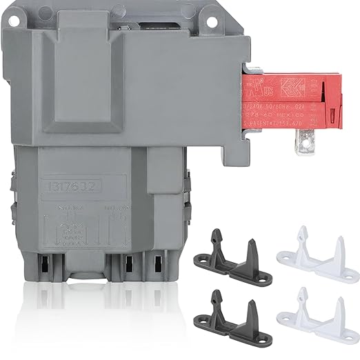 Upgraded 131763202 131763256 1317632 131763255 Washer Door Lock Switch and 131763310 131763302 Washer Door Striker for Frigidaire Kenmore Crosley FAFW4011LW0 FAFW3511KW0 Washing Machine