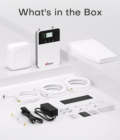 Cell Phone Booster for Home, Cover 6,000 Sq Ft with 2 Indoor Antennas for All US Carriers Cell Signal Booster for Destination RV, 4G LTE 5G Compatible Verizon AT&T T-Mobile, APP Support | FCC