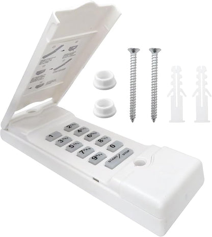 Upgraded Wireless Keypad for Linear MDTK – Secure & Easy-to-Program Garage Door Access