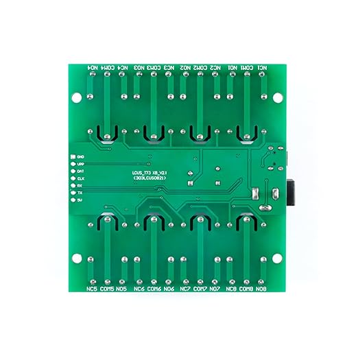 LCUS-8 USB Relay Module 8 Channel with Overcurrent Protection for Home Automation, Serial Control, Intelligent USB Switch