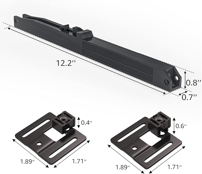 SMARTSTANDARD Barn Door Soft Close Kit, Matching A Door Weighing up to 88 Pounds, Equipped with Spring Buffer Damper, Upgrade Hole-Free Version, 2PCS