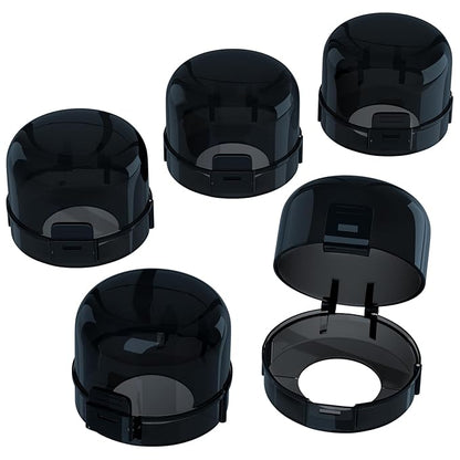 Stove Knob Covers for Child Safety,AOSITE Upgraded Gas Knob Covers for Kids Stove Guard with Strong Adhesive, 5 Pack Durable Design Childproof Oven Knob Locks for Babies and Pets,No Screws or Drill