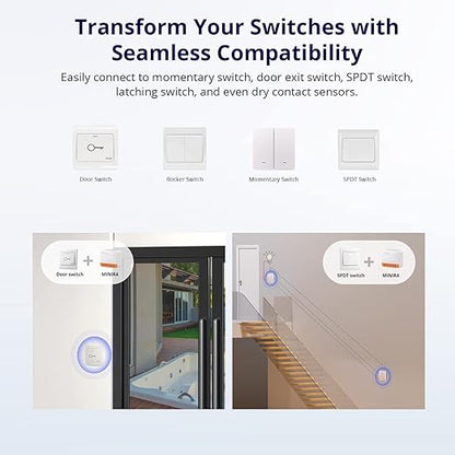 SONOFF MINIR4 Smart WiFi Light Switch,Universal DIY Module for Smart Home Automation Solution,1 Pack