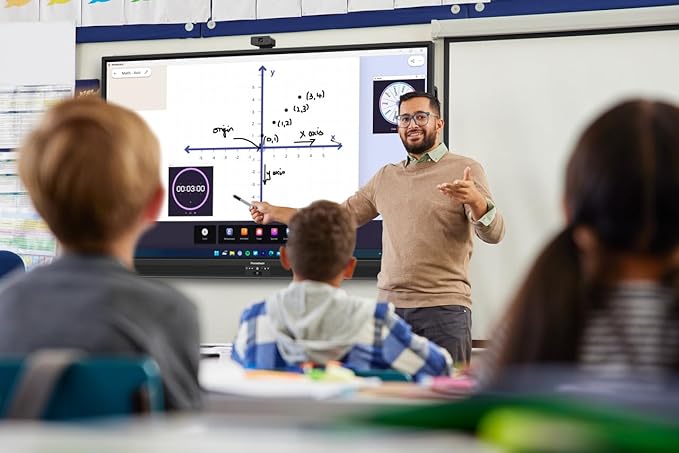 Promethean ActivPanel 10 Premium 86" High Specification Digital Whiteboard for Office or Class, 4K UHD, OS Flexible Device, Panel & Wall Mount Included, Bundled 4GB Android OPS, 3 Year Onsite Support