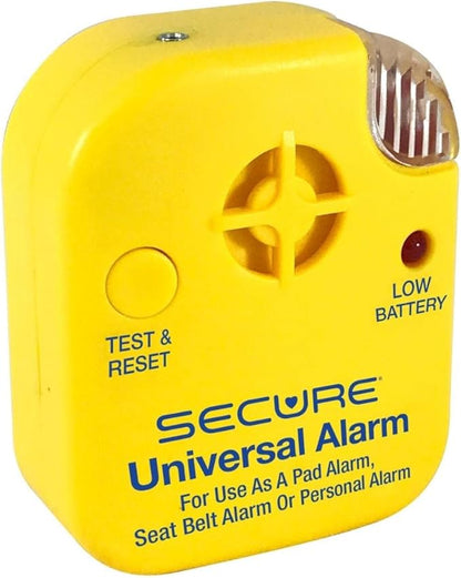 Secure Bed Alarm for Elderly Adults - 12" x 30" Motion Pressure Sensor Pad, 80 dB Patient Monitor with Holder, 9V Battery - Wandering & Fall Prevention for Dementia Patients Seniors