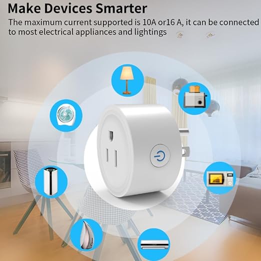TUYA 20A Smart Plug Zigbee Socket with Power Monitor Timing Function Voice Control Works US Plug