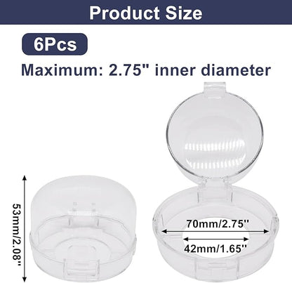 Stove Knob Safety Covers 6 PCS, Oven Knobs Covers for Child Safety, Upgraded Press Gas Stove Knob Locks with Adhesive, Child Proof Stoves Knobs Cover for Babies and Pets (White)