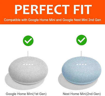 PEF Outlet Wall Mount Holder for Google Nest Mini and Google Home Mini, A Space-Saving Accessories with Cord Management for Google Mini Smart Speaker, No Messy Wires or Screws (2 Pack)