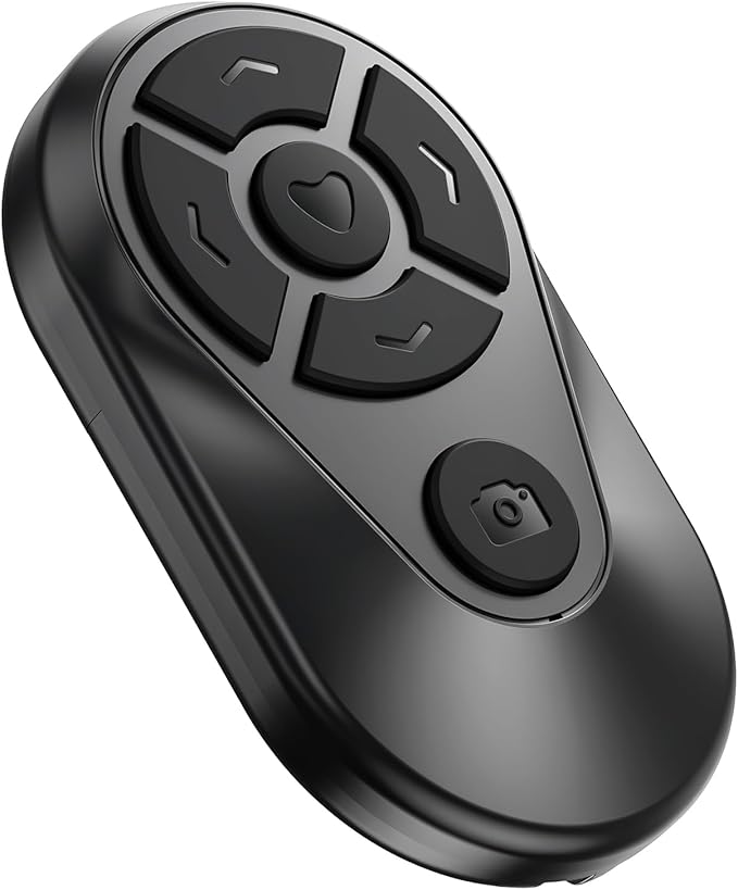 Tiktok Scrolling Ring, iPhone Remote Control, Bluetooth Camera Remote Control, Mobile e-Book Page Turner, Suitable for iOS/Android Phones and Tablets