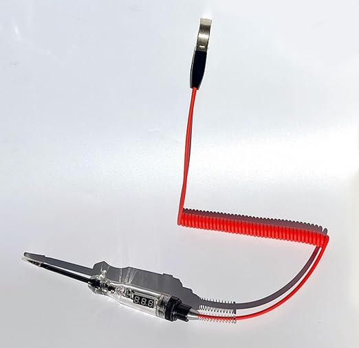 Automotive Circuit Test Light 3-60V DC Digital LEDTester, Heavy Duty Light Tester with Voltmeter, Auto Bidirectional Voltage Tester Electric Test Pen (Test Pen)
