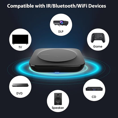 SofaBaton X1 Universal Remote with Hub and App, All-in-One Smart Universal Remote Control with Customize Activities, Control Up to 60 IR/Bluetooth/WiFi Devices