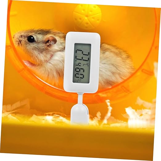 Toyvian Digital Thermohygrometer for Reptile Enclosure Snake Tank Indoor Humidity Accurate Temperature Measurement Large Display Screen Suction Cup for Easy Installation