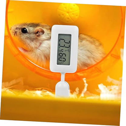 Toyvian Digital Thermohygrometer for Reptile Enclosure Snake Tank Indoor Humidity Accurate Temperature Measurement Large Display Screen Suction Cup for Easy Installation