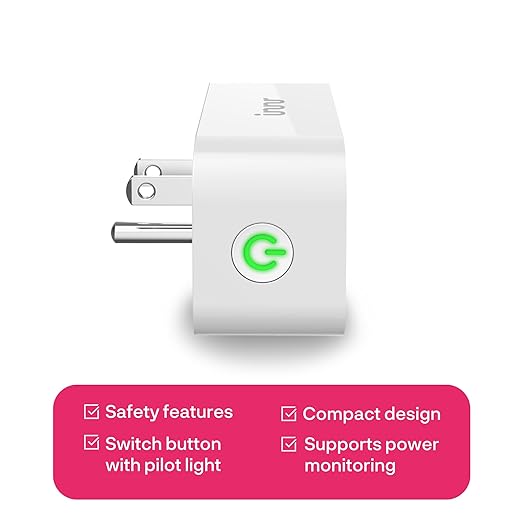 Innr Zigbee Smart Plug, Works with Philips Hue*, Alexa and SmartThings, Zigbee Repeater, Energy Monitoring, 1-Pack