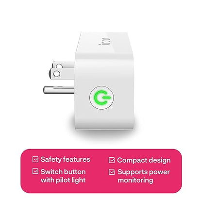 Innr Zigbee Smart Plug, Works with Philips Hue*, Alexa and SmartThings, Zigbee Repeater, Energy Monitoring, 2-Pack
