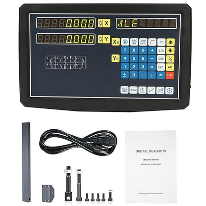 2/3 Axis Digital Readout and TTL Precision Linear Glass Scale DRO Encoder for Milling Lathe. Note:Display&Scales Sold Separately,Pls Select The Size Options! (2 Axis Digital Readout Display ONLY)