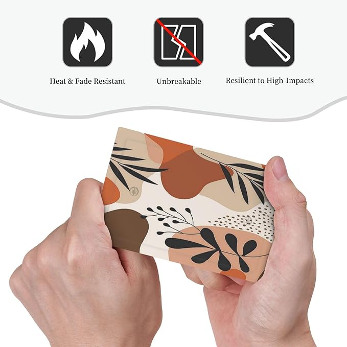 Light Switch Cover Plate Boho Botanical Orange Green Beige Minimalist 1 Gang No Device Blank Electrical Wall Plates Faceplate Decorative Switch Plate for Bedroom living Room Decor