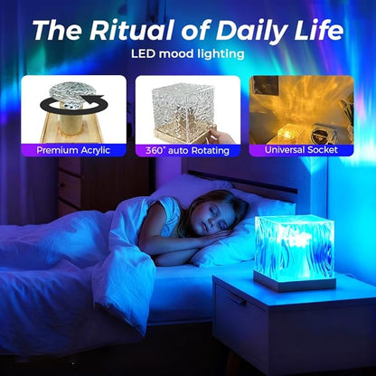 Northern Lights Projector with Remote, 18-Color Aurora Night Light for Bedroom, Galaxy Projector for Teens, Christmas Gift for Boys & Girls (with Bluetooth Speaker)