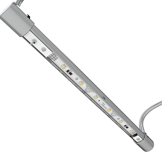 Cocoweb 12 Inch Tru-Slim Chrome Picture Light - LED, 2700K, Adjustable Arm, Plug-in, Toggle Switch, Sleek and Compact Design