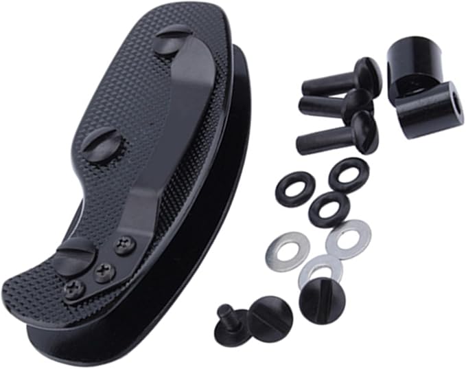 DAUERHAFT Smart Key Ring,Black Sturdy EDC Key Organizer Clip,Aluminum Key Holder,Durable Anti Scratch Key Holder Clip,for Clip Your Keys Pocket Tool Key Organizer