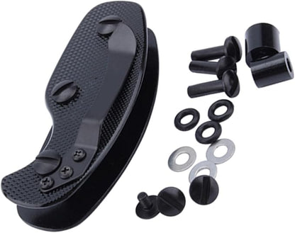 DAUERHAFT Smart Key Ring,Black Sturdy EDC Key Organizer Clip,Aluminum Key Holder,Durable Anti Scratch Key Holder Clip,for Clip Your Keys Pocket Tool Key Organizer