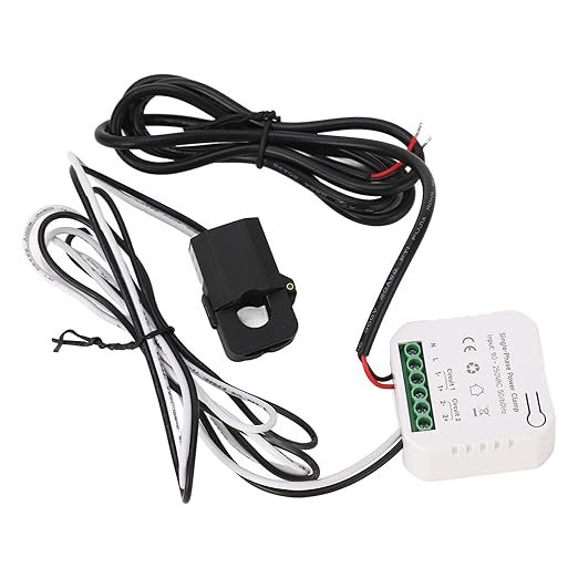 Smart Energy Monitor, Bidirectional Solar PV Grid Power Meter with 80A CT Clamp Sensor, for, Real Time Voltage Current Power Factor Monitoring