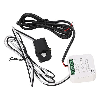 Smart Energy Monitor, Bidirectional Solar PV Grid Power Meter with 80A CT Clamp Sensor, for, Real Time Voltage Current Power Factor Monitoring