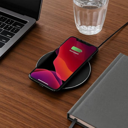 2Pcs Wireless Charger,15W Max Wireless Charging Pad Compatible with iPhone16/16Plus/16Pro /iPhone15/15Pro/15Plus/iPhone14/iPhone13/12/11/X/XR/XS/SE/8,Samsung Galaxy S25/S24/S23/S22/S21/S20/S10 (Black)