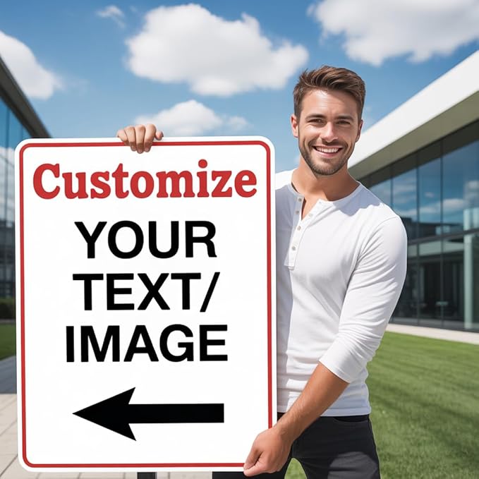 Personalized Custom Metal Sign for Outdoor Use - 15x20 Inch Rust-Free 0.04 Aluminum Sign for Indoor, Home, Business, or Office with Reflective Option