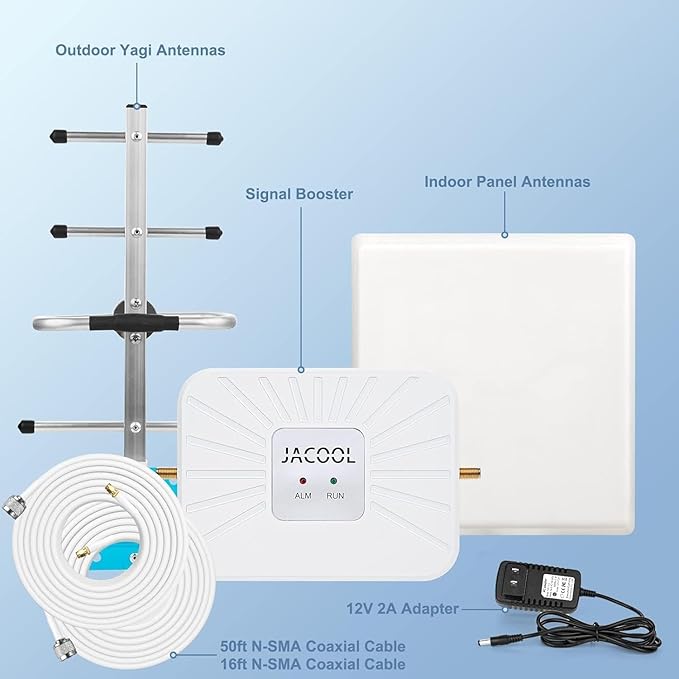 Verizon Cell Phone Signal Booster fro Home and Office | Boost 5G 4G LTE Data Band 13 for Verizon Carriers Up to 4000 Sq.ft | FCC Approved