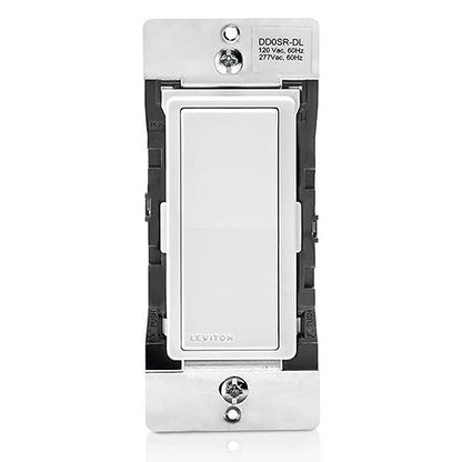 Leviton Decora Smart Switch Companion for Multi-Location Switching with Locator LED (Not for stand-alone use), 120/277VAC, 60Hz DD0SR-DLZ, White, Ivory, Light Almond