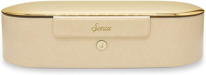 Sonix Beyond UV+O3 Sanitizer Box and Universal Charger UV and Ozone Disinfector for Phone, Mask, Makeup Brush, Nail Tool (Gold)