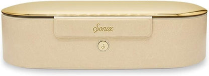 Sonix Beyond UV+O3 Sanitizer Box and Universal Charger UV and Ozone Disinfector for Phone, Mask, Makeup Brush, Nail Tool (Gold)