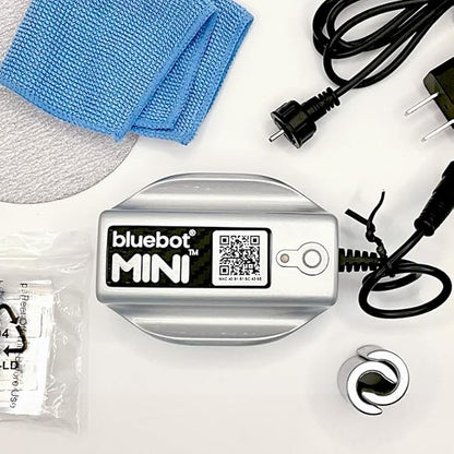 Bluebot Mini WiFi Water Meter, Bundle 1, Indoor/Outdoor, Clamp-on, Fits 3/4”-1” Pipes, Alerts, Live Usage & Leak Monitoring, Ultra-Compact Design