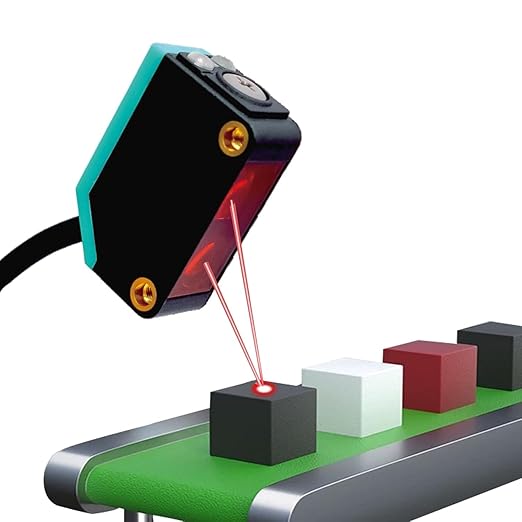 BG-38P Photoelectric Sensors,Background Suppression Diffuse Photoelectric Sensor,Sensing Distance 5-350mm,10–30VDC,PNP Output,Detection Distance Unaffected by Object Color