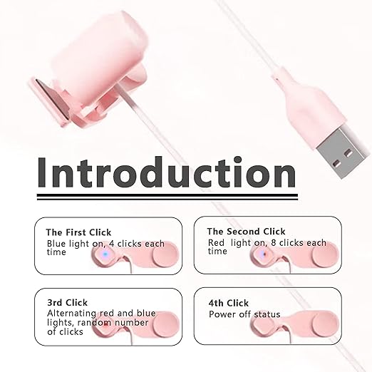 Annrybor Screen Auto Clicker For Phone:3 Speed Physical Tapper, Simulated Finger Continuous Click, Compatible With Android And IOS, Suitable For Tik Tok Live, Lightning Deal, Reward Tasks (PINK)