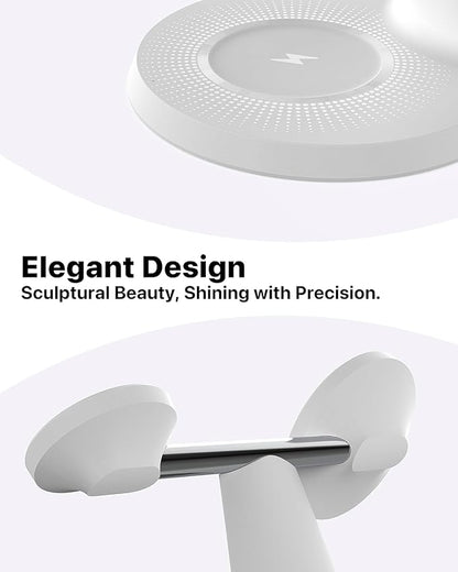 3 in 1 Wireless Charging Station for Apple Device: Fast Charging Station for iPhone and Watch with MagSafe, Stable Charger Stand for iPhone 12-16 & iWatch & AirPods
