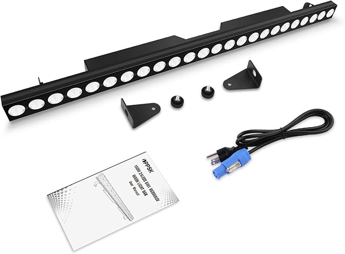 LED Stage Wash Light Bar - OPPSK 150W 6IN1 RGBWA+UV Color Changing Linear Wall Washer DJ Light Bar by DMX 8 Zones Control Sound Activated Uplight for Event Party Church Wedding Stage Lighting