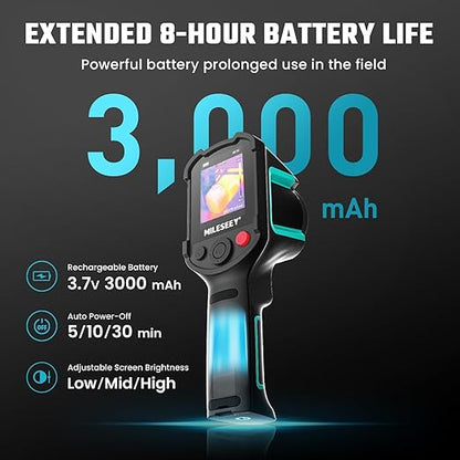 MILESEEY TR10 Thermal Imaging Camera,Super Resolution 192 x 192 Thermal Camera,25 Hz Refresh Rate, -4°F to 1022°F Handheld Infrared Imager,8-Hour Battery Life Infrared Camera